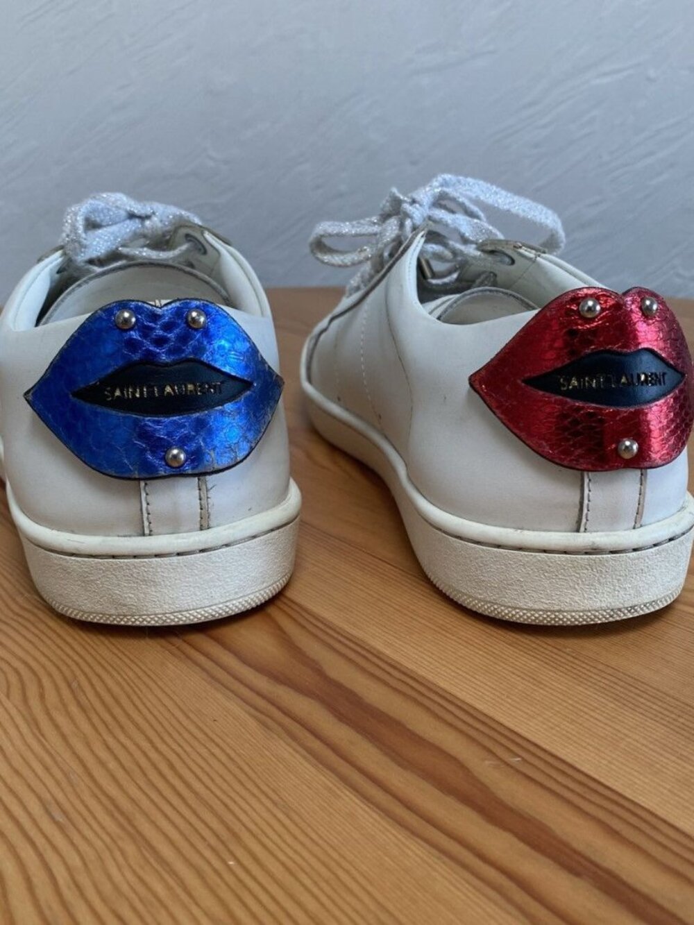 Saint Laurent SL/01 Court Classic Hedi Era Lip Tab Sneakers